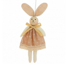 Подвесная мягкая игрушка Зайка в платье