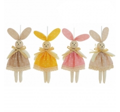 Подвесная мягкая игрушка Зайка в платье