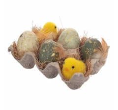 Пасхальная композиция с цыплятами