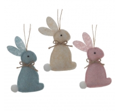 Украшение подвесное Пасхальный кролик, 3 вида