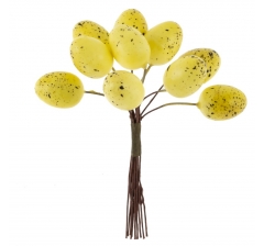 Набор из 6-ти украшений на штекере Яйца пасхальные, L17 W3 H18/10 см