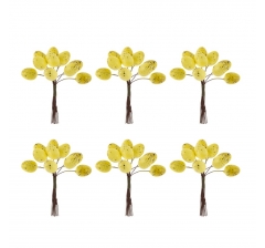 Набор из 6-ти украшений на штекере Яйца пасхальные, L17 W3 H18/10 см