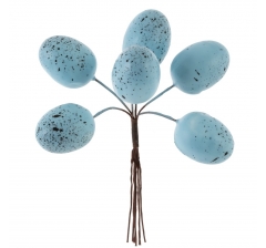 Набор из 6-ти украшений на штекере Пасхальные яйца, L17 W3,5 H18/10 см