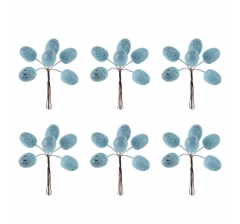 Набор из 6-ти украшений на штекере Пасхальные яйца, L17 W3,5 H18/10 см