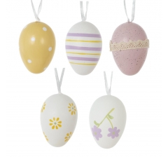 Набор из 12-ти подвесных украшений Яйцо (4 x 6 см), L18,5 W18,5 H4,5 см