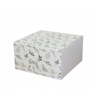 Коробка 160*160*90 мм, дизайн 2020-10, белое дно