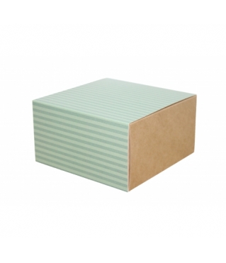 Коробка 160*160*90 мм, дизайн 2020-4, крафт дно