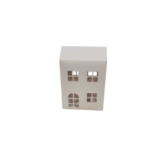 Коробка-домик 150*75*180 мм (до крыши) мм ( до крыши), белый