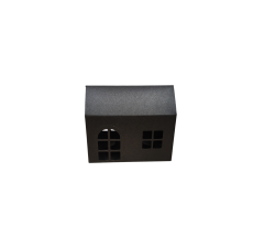 Коробка-домик 150*75*90 мм (до крыши) мм ( до крыши), черная