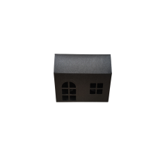 Коробка-домик 150*75*90 мм (до крыши) мм ( до крыши), черная