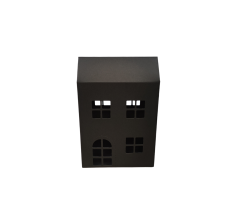Коробка-домик 150*75*180 мм (до крыши) мм ( до крыши), черная