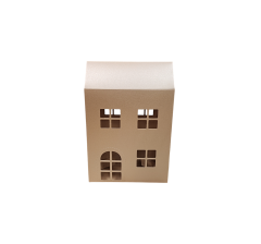 Коробка-домик 150*75*180 мм (до крыши) мм ( до крыши), бежевая