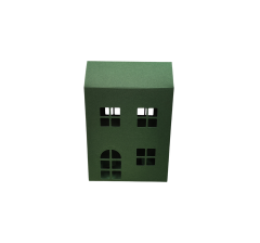 Коробка-домик 150*75*180 мм (до крыши) мм ( до крыши), зеленая