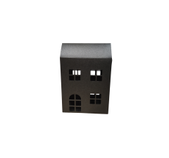 Коробка-домик 150*75*180 мм (до крыши) мм ( до крыши), графит