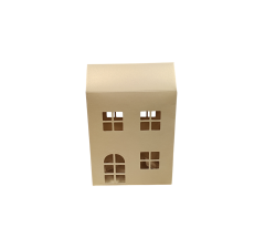 Коробка-домик 150*75*180 мм (до крыши) мм ( до крыши), молочный