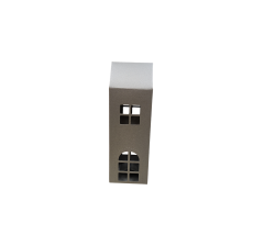 Коробка-домик 75*75*180 мм (до крыши) мм ( до крыши), серебристый