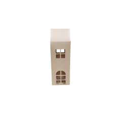 Коробка-домик 75*75*180 мм (до крыши) мм ( до крыши), молочный