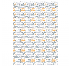 Упаковочная бумага глянц. 70*100см "Сhildish", 80 г/м2, дизайн 5