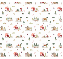 Коробка подарочная 230*150*80 мм, дизайн МО2025-5 с белым дном