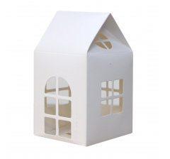 Коробка-домик 80*80*140 мм (90 мм до крыши),белый