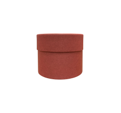 Коробка круглая (шляпная) 80*55 мм, бордовая