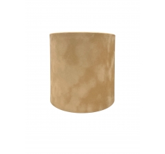 Бархатная коробка круглая без крышки 120*120 мм, темно-бежевый
