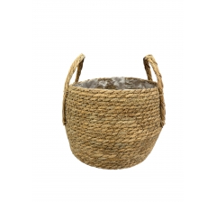 Корзина плетеная (рогоз) D25/29xH20хB24, 1шт.