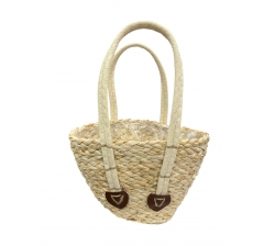 Корзина плетеная (рогоз) 26*14*16*15*8, 1шт.