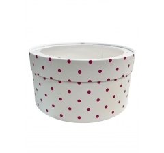 Коробка круглая с окном 205*95 мм, дизайн 2026-2