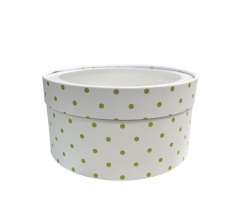 Коробка круглая с окном 205*95 мм, дизайн 2026-3