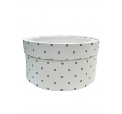 Коробка круглая с окном 205*95 мм, дизайн 2026-6