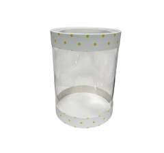 Коробка круглая с окном 160*220 мм, дизайн 4