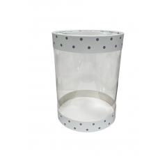 Коробка круглая с окном 160*220 мм, дизайн 5