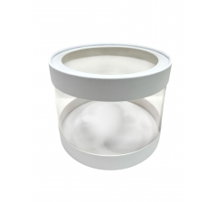 Коробка круглая с окном 210*160 мм, белый