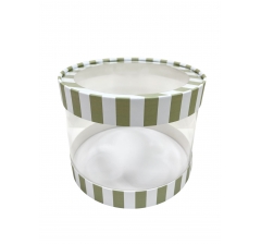 Коробка круглая с окном 210*160 мм, дизайн 6