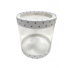 Коробка круглая с окном 210*220 мм, дизайн 5