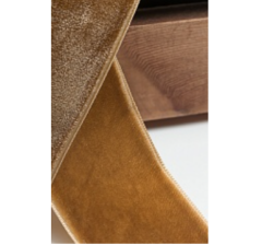 Лента бархатная 3,8 см*10 ярд (SF-5814) коричневый
