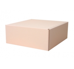 Коробка из МГК самосборная 300*300*130 мм, персиковый