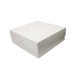 Коробка подарочная 230*230*80 мм, белая