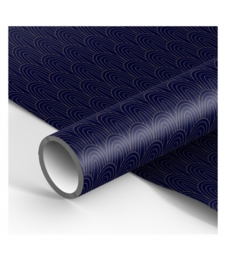 Упаковочная бумага глянц. 70*100см "Dark blue", 90г/м2