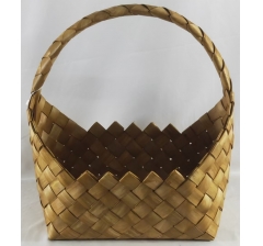 Корзина плетеная (секвойя), 38x26x15/26x41 B:30x20 см, 1 шт., натуральный