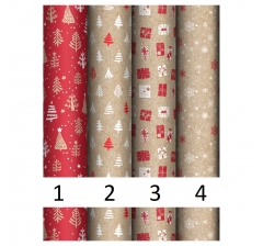 Упаковочная бумага глянц. 70*100см, "Craft NY pattern", 70г/м2, дизайн 4