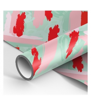 Упаковочная бумага глянц. 70*100см, "Stylish green", 90г/м2
