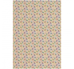 Упаковочная бумага крафт 70*100см "Крылатые созданья", 70г/м2 дизайн 4