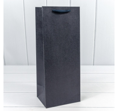 Пакет подарочный Крафт Синий 14*35*11 см 230г