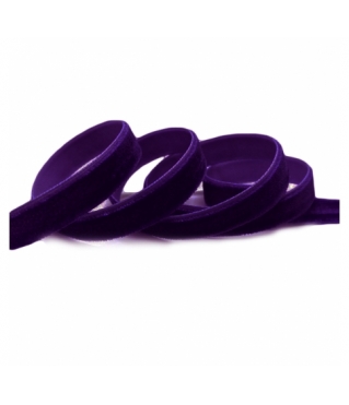Лента бархатная 2,5 см/ 20 ярд, темно-фиолетовый № 90