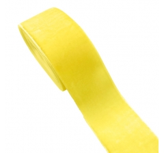 Лента бархатная 4 см/ 10 ярд, желтый