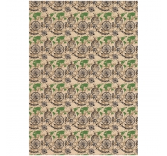 Упаковочная бумага крафт 70*100см "Мужская территория", 70г/м2, дизайн 1