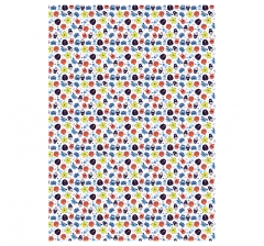 Упаковочная бумага глянц. 70*100см "Monsters", 80 г/м2, дизайн 3