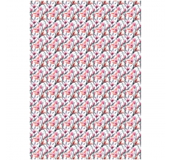 Упаковочная бумага глянц. 70*100см "Весеннее настроение", 80г/м2, дизайн 3